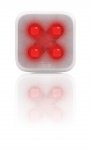 Blinder Cross Silver_Red