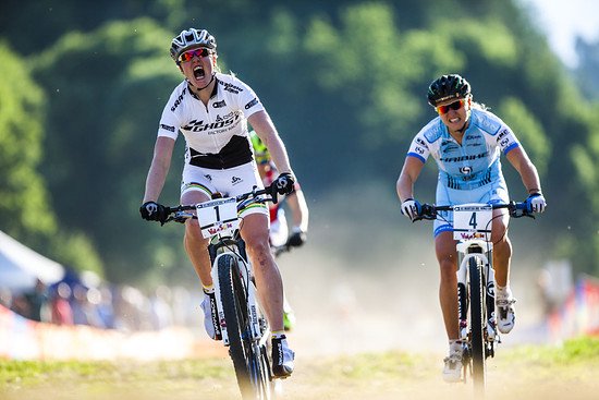 und ließ im Ziel ihren Siegesschrei los