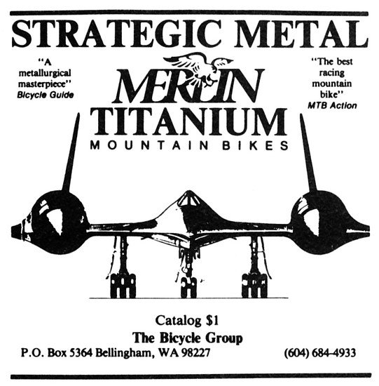 Merlin Titanium Ad Strategic Metal &#039;88