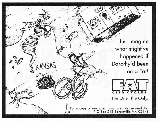 Fat City Cycles (Fat Chance) Ad Dorothy