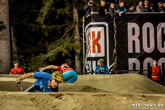 Die Anlieger waren ziemlich hoch - genug Platz für viel Sc hwung