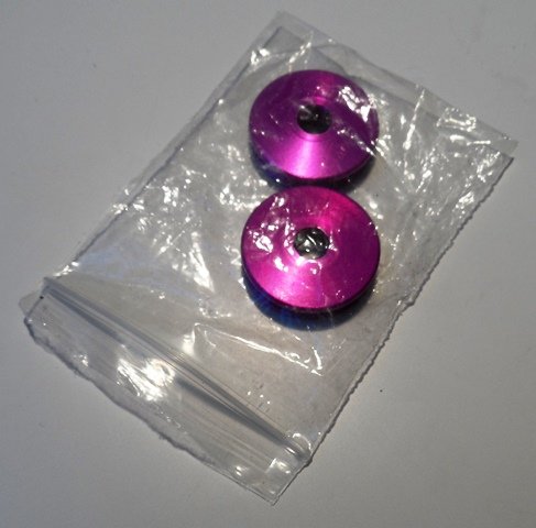 Kooka Kurbelabdeckung Dust Caps purple NOS