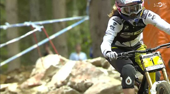 Rachel Atherton auf dem Weg zu Rang 2