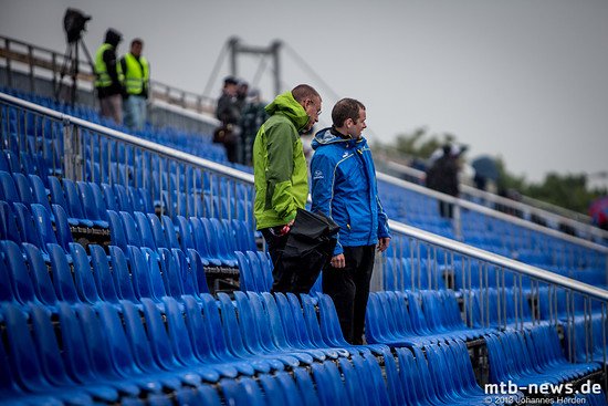 Angesichts des teilweise wirklich heftigen Regens waren nur sehr wenige Zuschauer vor Ort