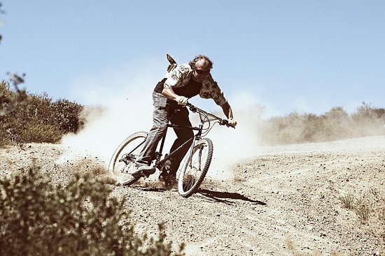 Immer hard am Gas: Markus auf der Repack-Strecke bei San Francisco. Bild von Christoph Listmann, bike