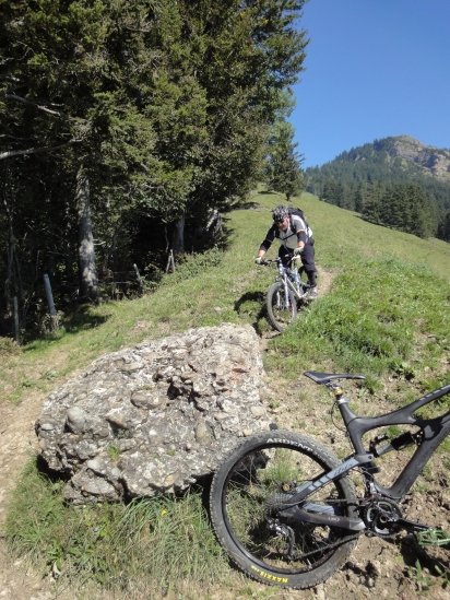 Abfahrt mit Vordergrund