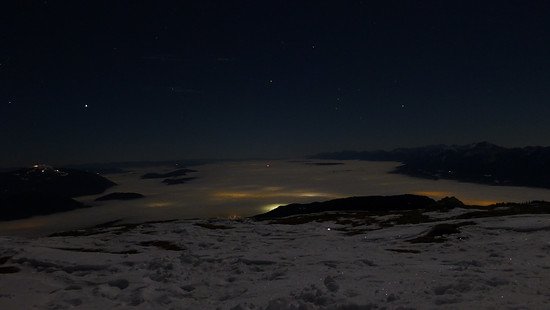 eine fast Vollmondnacht