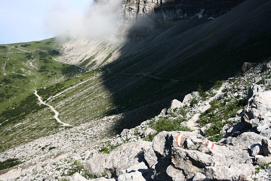 Trail zur Lamsenjochalm