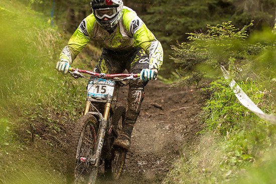 Downhill in der Matsche von Steinach