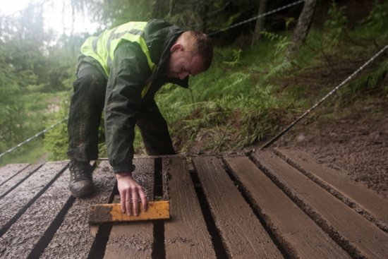 Säuberung der Rampe