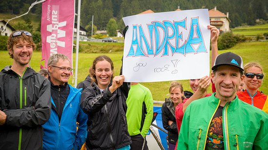 Immer schön wenn man seinen Fanclub dabei hat. Bei Andrea Ralser schien die Unterstützung Früchte getragen zu haben, sie landete auf Rang 3.