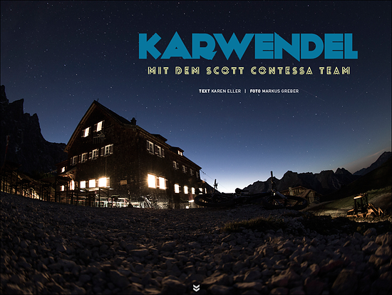 Karwendel mit Scott Contessa Team