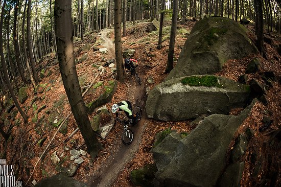 Ausfahrt ein einem der polnischen Trail-Parks.