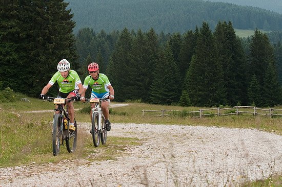 Walter Platzgummer  ITA  and Gilberto Perini  ITA  of Naturns Scott-Torbado Course Craft BIKE Transalp powered by Sigma 2013 Stage 7 Crespano-Rovereto  118