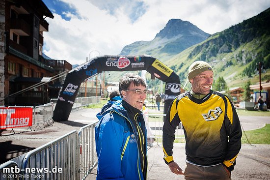 Die EWS-Organisatoren Enrico Guala und Fred Glo.