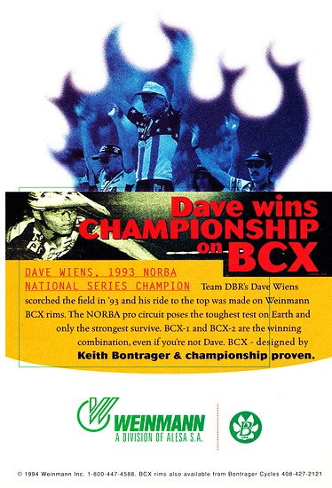 Bontrager X Weinmann Ad BCX '94