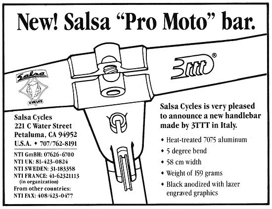 Salsa Ad Pro Moto Bar &#039;91