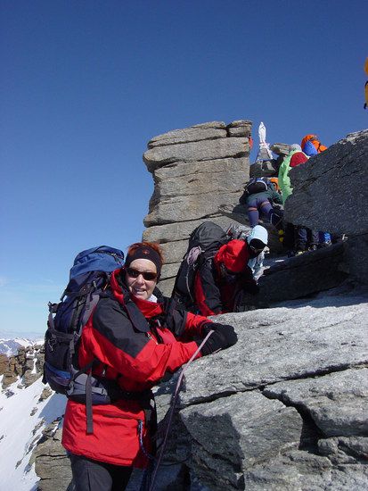 Gedränge am Gran Paradiso
