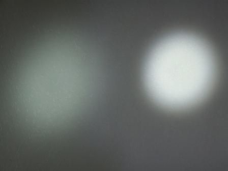 links Sigma Powerled, rechts Selbstbau (single)