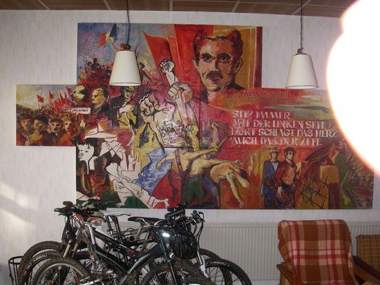 Entdeckt im Mai 09- SED Kunst in einem Hotel im Erzgebirge