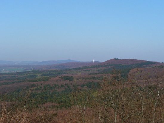 Blick über den Teuto vom Luisenturm nach Norden