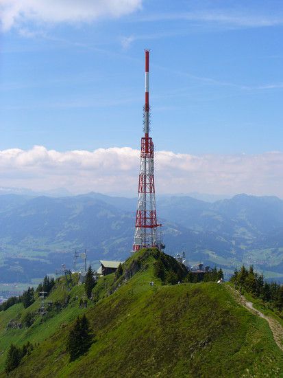 Antennenmast auf dem Grünten