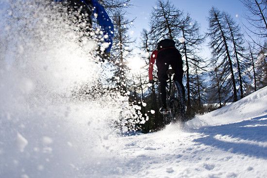 MTB Wintershooting  St. Moritz by Markus Greber