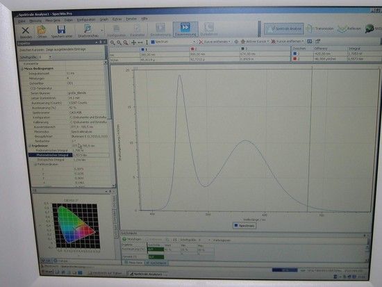 Tesla 02 nach ca 5sec 557Lumen