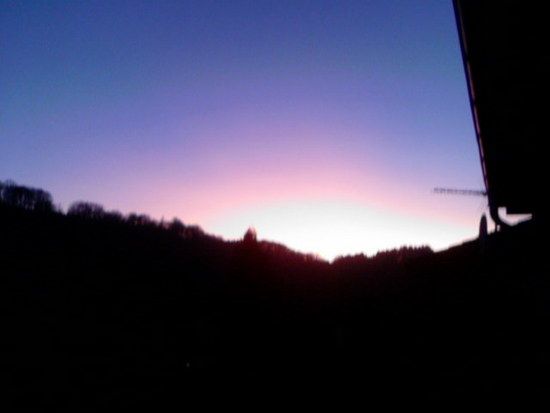 balkonsonnenuntergang