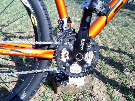 HT II Kurbelgarnitur und XT-Umwerfer