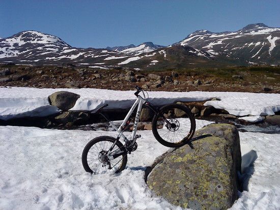 Norwegen auf einem Glätscher