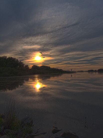 Sonnenuntergang Elbet HDR2