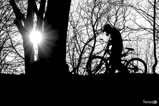 Biker in the Darkness