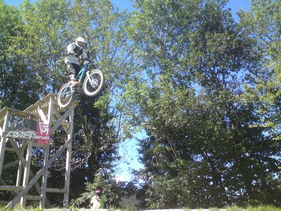 4 meter drop http://www.youtube.com/watch?v=TpXuQmpA0M0&amp;feature=feedlik