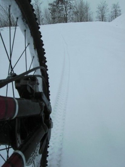 Geiseltalrunde bei Schneesturm