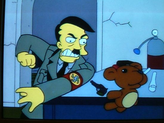 Hitler und Burns Teddy Bobo