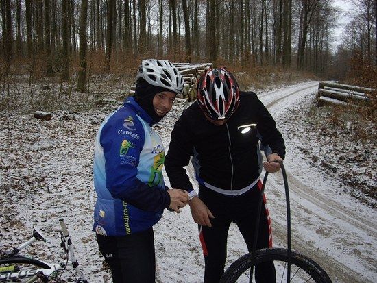 Reifenpanne,03.01.09 bei Klaus