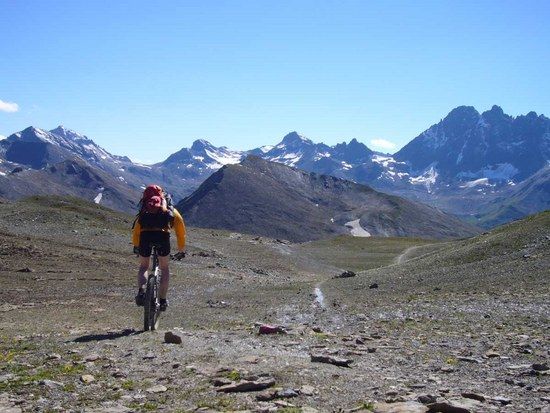 Am Passo Val Gronda Abfahrt zur Heidelberger Huette