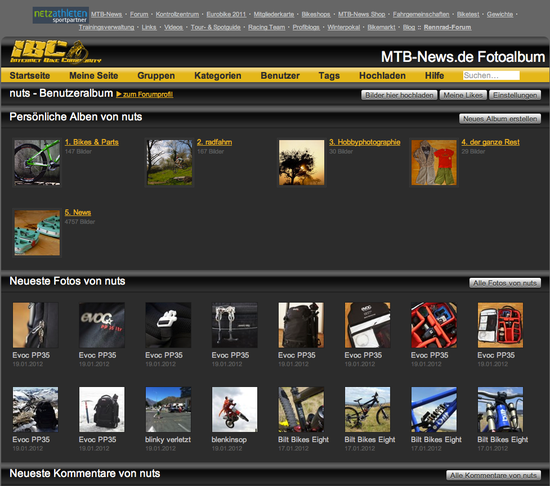 IBC Fotoalbum Meine Seite