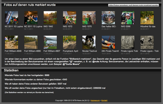 IBC Fotoalbum Verlinkungen und Statistik