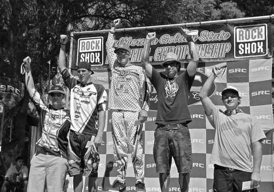 Fontana Podium. JD Swanguen vor Palmer