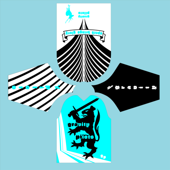 gravity trikot version2008-finale-schwarzcyanweiss