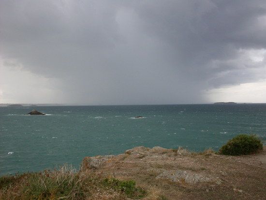 Kommendes Unwetter Bretagne Trail