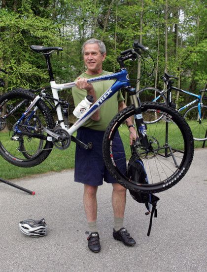 george-bush-and-his-bike