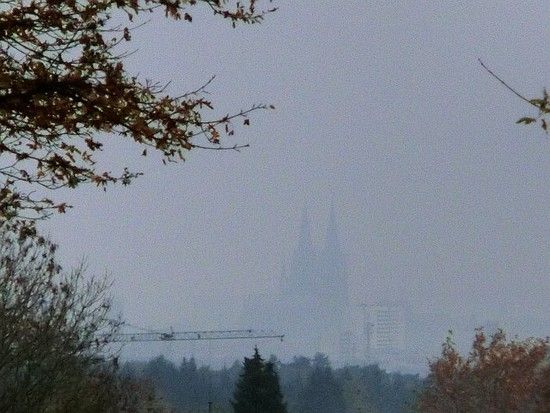 111111 Dom im Nebel von Nussbaum aus