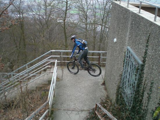 Umsetzen auf der Treppe