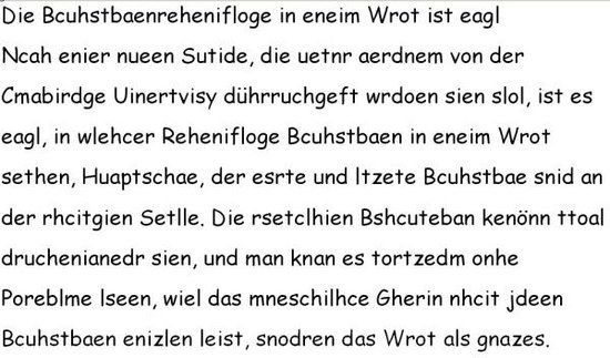 Bcuhstbaenreheni- floge ist eagl...