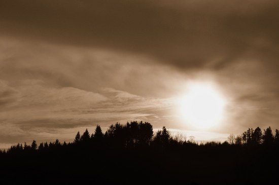 Sonnenuntergang am Staufen