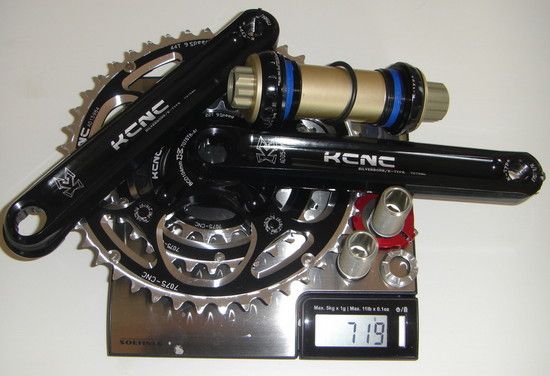 KCNC SILVERBONE Kurbel XC1 175mm 3fach mit Innenlager 719g 