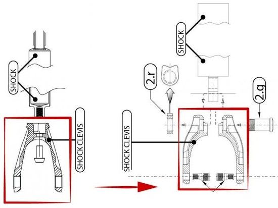 shock clevis
